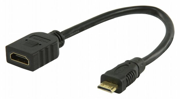 Kabel High Speed HDMI ethernet HDMI mini-connector 0.2m