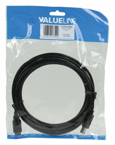 Valueline 5m, USB 2.0 A - B