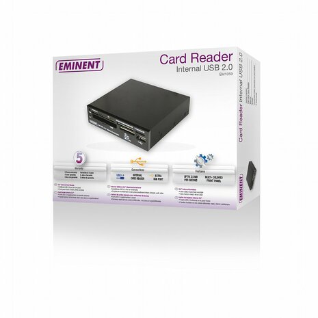 Eminent 3.5'' Internal Cardreader USB 2.0 geheugenkaartlezer