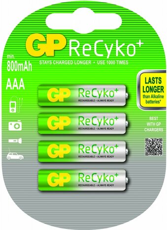 GP Batteries ReCyko+ AAA