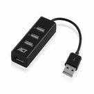 ACT-AC6205-interface-hub-USB-2.0-480-Mbit-s-Zwart