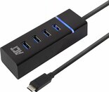 ACT-AC6415-interface-hub-USB-3.2-Gen-1-(3.1-Gen-1)-Type-C-5000-Mbit-s-Zwart