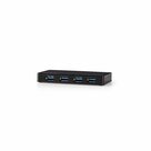 Nedis-UHUBU3420BK-interface-hub-USB-3.2-Gen-1-(3.1-Gen-1)-Micro-B-Zwart