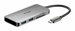 D-Link-DUB-M610-notebook-dock-&amp;-poortreplicator-Bedraad-USB-3.2-Gen-1-(3.1-Gen-1)-Type-C-Aluminium-Zwart