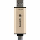 Transcend-JetFlash-930C-USB-flash-drive-128-GB-USB-Type-A-USB-Type-C-3.2-Gen-1-(3.1-Gen-1)-Goud