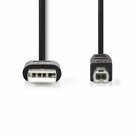 Nedis-CCGT60100BK20-USB-kabel-2-m-USB-2.0-USB-A-USB-B-Zwart