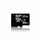 Silicon-Power-64GB-Elite-MicroSDXC-Class10-UHS-1-tot-85Mb-s-incl.-SD-adapter-Zwart