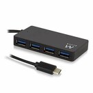 Ewent-USB-3.1-Gen-1-(USB-3.0)-Hub-4-port-Type-C-connector